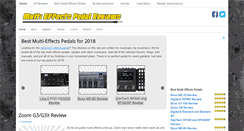 Desktop Screenshot of multieffectspedalreviews.com